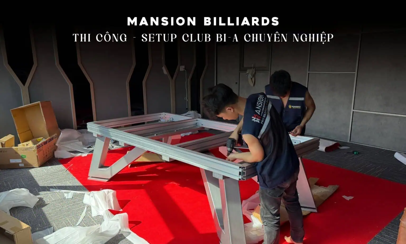Mansion Billiards 1 Mansion Billiards Phan phoi Lap dat Setup cau lac bo bida chuyen nghiep