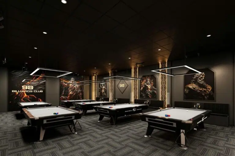 Mansion Billiards 65 Mansion Billiards Thiet ke thi cong trang tri club bida