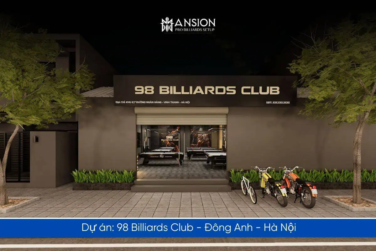 Thiet ke thi cong cau lac bo bida 98 Billiards Club Hai Boi Dong Anh Ha Noi 1