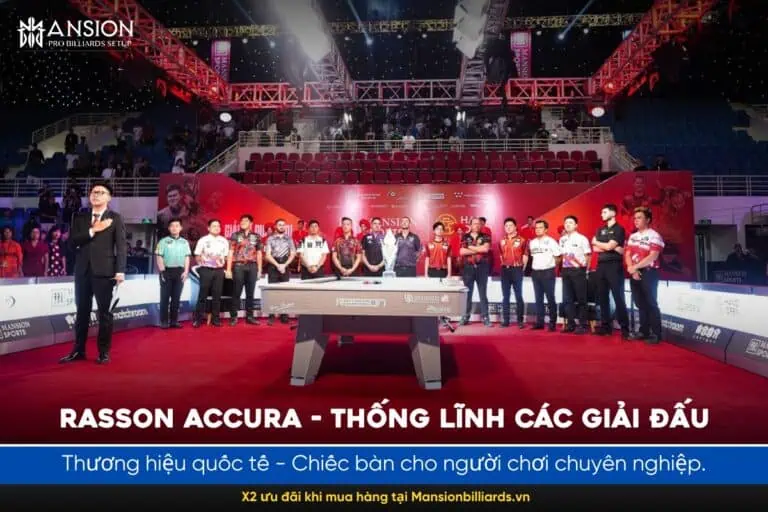 Bàn bida Rasson Accura chính hãng - Ưu đãi tại Mansion Billiards