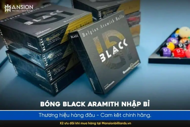 Bóng Black Aramith chính hãng nhập bỉ - Ưu đãi tại Mansion Billiards