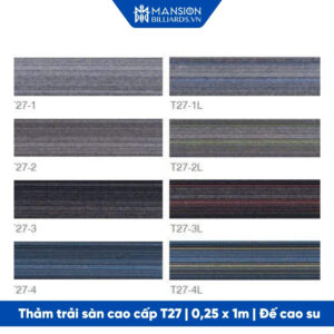 Tham Tam Trai San Bida Chuyen Dung T27 De Cao Su 100x25 Cm 1 Mansion Billiards - Mansionbilliards.com