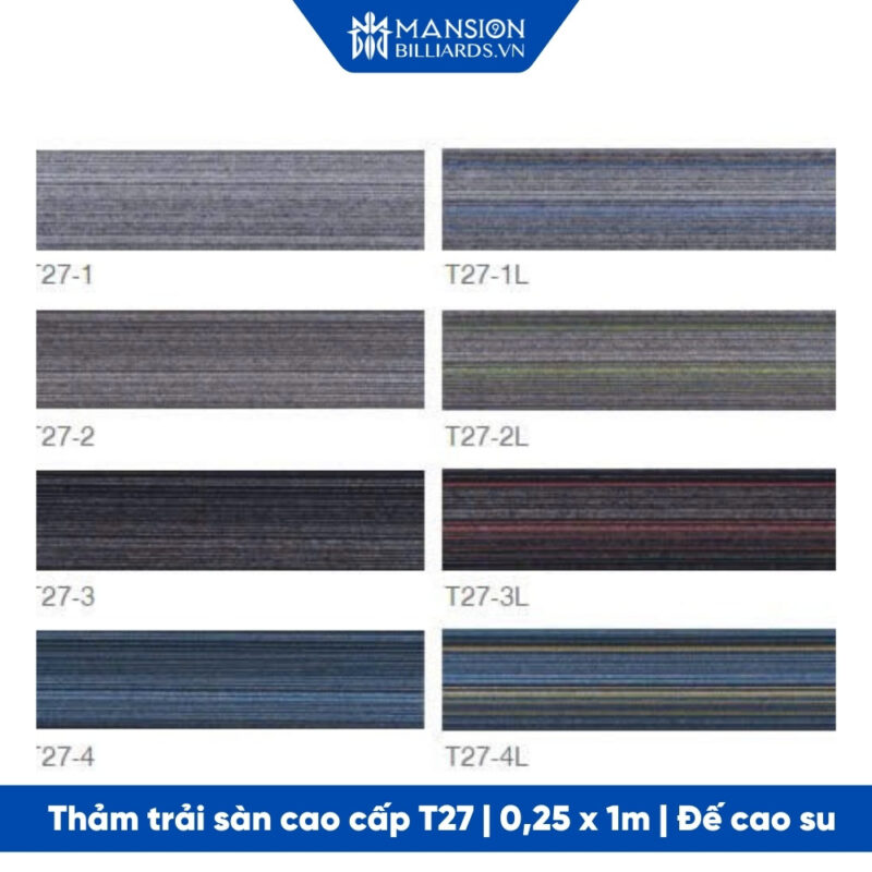Tham Tam Trai San Bida Chuyen Dung T27 De Cao Su 100x25 Cm 1 Mansion Billiards - Mansionbilliards.com