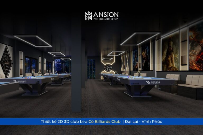 3D Co Billiards Club Mansion Billiards - Mansionbilliards.com
