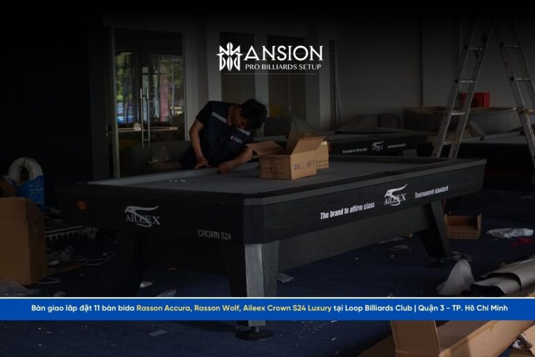 Lap Dat 11 Ban Bida Rasson Accura Rasson Wolf Aileex Crown S24 Luxury Tai Loop Billiards Club Quan 3 TP. Ho Chi Minh2 Mansion Billiards - Mansionbilliards.com